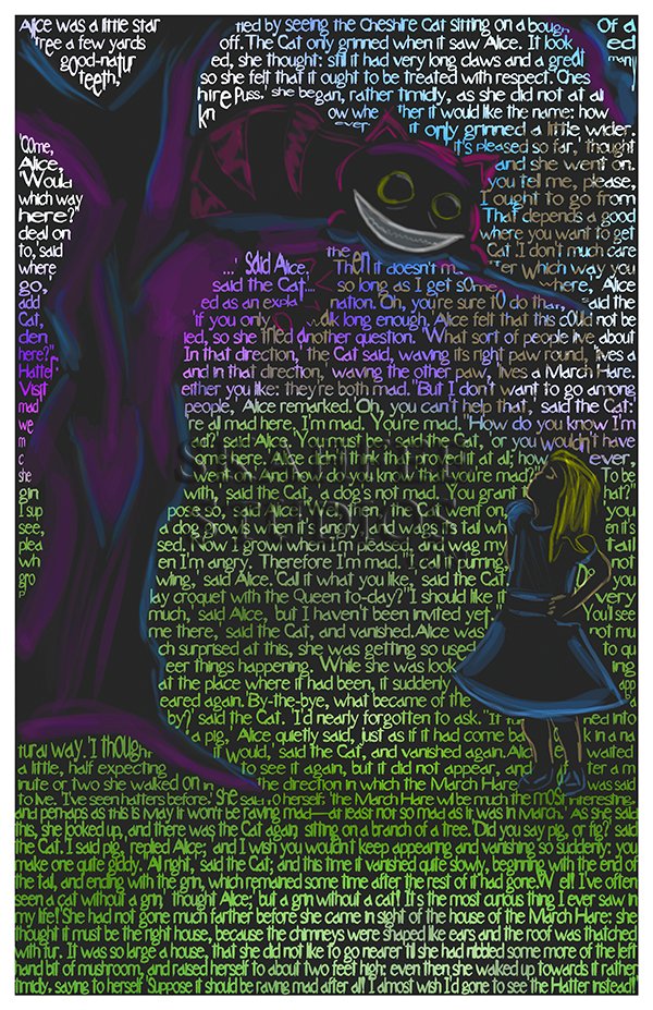 Alice and the Cheshire Cat - Click Image to Close