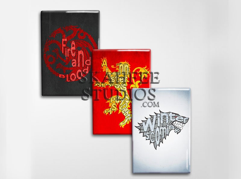 Game of Thrones Art Magnet Set - Click Image to Close