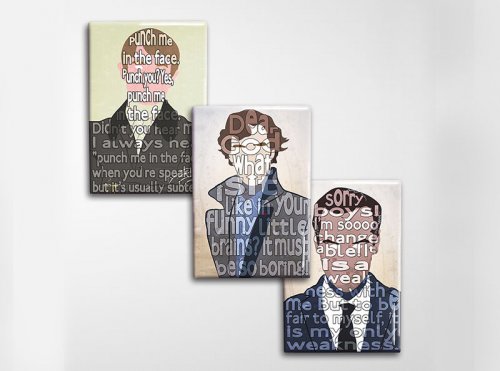Sherlock Art Magnet Set