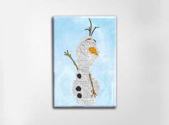 Frozen Olaf Art Magnet