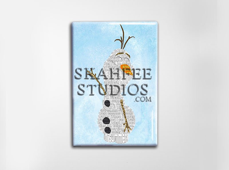 Frozen Olaf Art Magnet - Click Image to Close