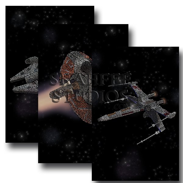 Star Wars Ships Three Set - Click Image to Close